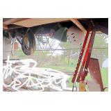 Roofing jacks, hand seeder & garden hose