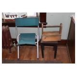 Fishing Stool, Table & Wood Tote
