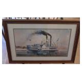 Ralph Law "Rob E. Lee" Steamboat Print