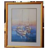 Richard E. Williams "Twin Hulls" AP Lithograph