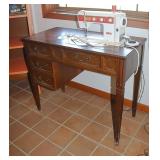 Elna Sewing Machine & Cabinet