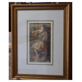 Gold Framed Violinist Print