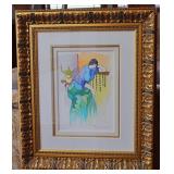 Itzchak Tarkay "Simple Thoughts" Framed Serigraph