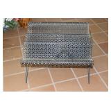 Vintage Metal Magazine Rack