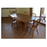 Oak Kitchen Table & Chairs