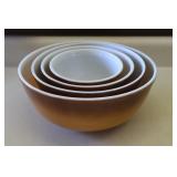 Vintage Pyrex Old Orchard 4 pc. Nesting Bowl Set