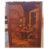 "Fast Friends" Wood inlay Artwork