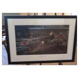 "Night Departure from Chicago" Railroad Print