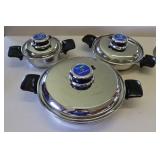 3 pc. Cookworld Stainless Pot & Pan Set