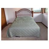 Queen Bed w/Walnut Headboard