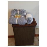 Hamper & Blankets