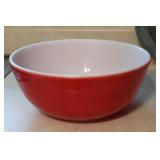 Vintage Pyrex 10" Red Mixing Bowl