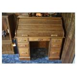 Oak Roll Top Desk