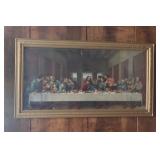Framed "The Last Supper" Print