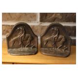 End of the Trail Brass Book Ends