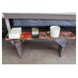 Primitive Bench & Contents