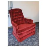 Burgandy Swivel Rocker
