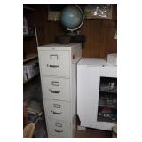 File Cabinet, VCR & Globe