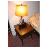 Nightstand, Lamp & Alarm Clock