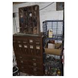 Hardware Bins, Misc. Tools & Wire Milk Crates