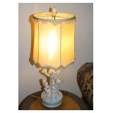 Vintage Porcelain & Metal Italian Figural Lamp