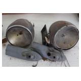 37 Plymouth Headlamps & Brackets