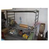 28"x70"x67" Rolling Refrigeration Shelving Unit