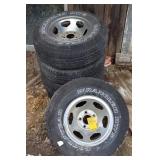 Set of Chrome Steel Wheels