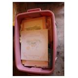 Precious Moments Calendars & Rubbermaid Tub