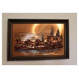 Vintage 1976 John Louw 3D Copper Wall Art