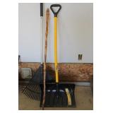 Rake, Shovel & Walking Stick