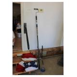 Flags, Pruner & Paint Roller