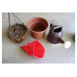 Sprinkling Can, Hanging Basket & Large Funnel