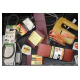 Jigsaw, Tape Measures, & Sanding Belts