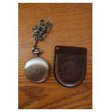 Calibri Pocket Watch & Leather Pouch