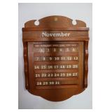 Wooden Calendar