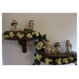 Wooden Shelves & Precious Moments