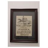 10" x 14" Pony Express Picture