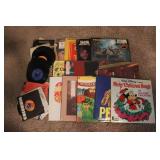 Approxiately 12 LP Record Albums and 45s