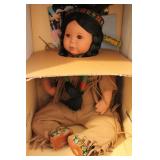 Little Breeze Native American Porcelain Doll