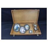 Victorian-Type Pictures, Frames & Storage Box