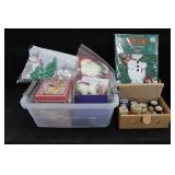 Christmas Tablecloths, Shot Glasses & Misc.