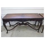 Mahogany Inlay Console Table
