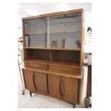 MCM Walnut China Cabinet