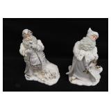 Porcelain Santa Clauses