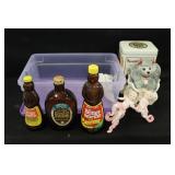 Mammy Syrup Bottles, Dog Decanter & Collectibles