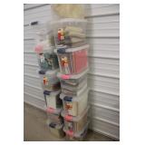 Rubbermaid Containers, Sewing Notions, & Misc.