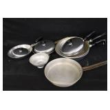 Assorted Skillets & Funnel