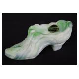 Kanawha Slag Glass Slipper