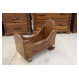 Wooden Doll Cradle